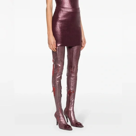 Diesel foiled miniskirt - Picture 3 of 7